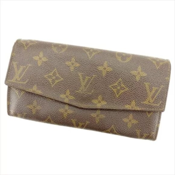 Louis Vuitton Long Wallet Monogram Brown Monogram canvas Authentic Used - Picture 1 of 7